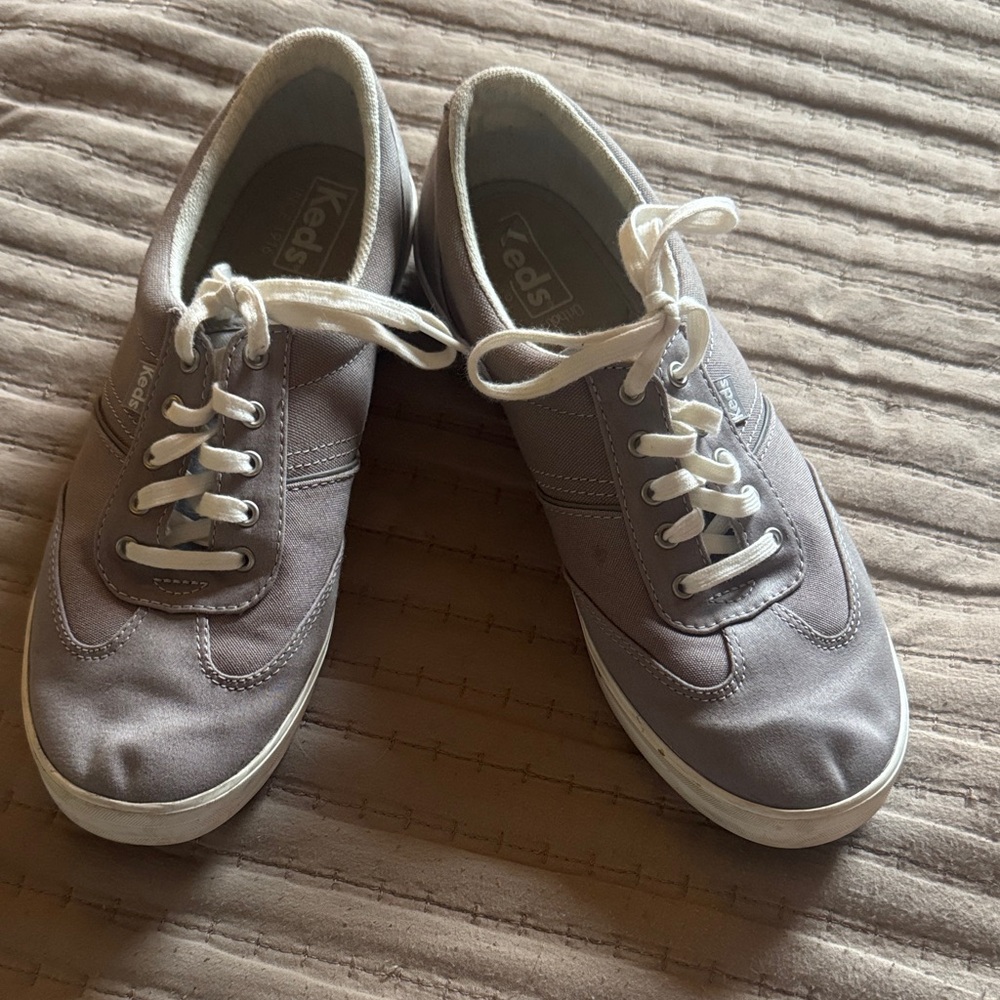 Keds Classic Gray Sneakers with White Accents
